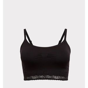 Torrid Black Lace Bralette, New w Tags, Size 2